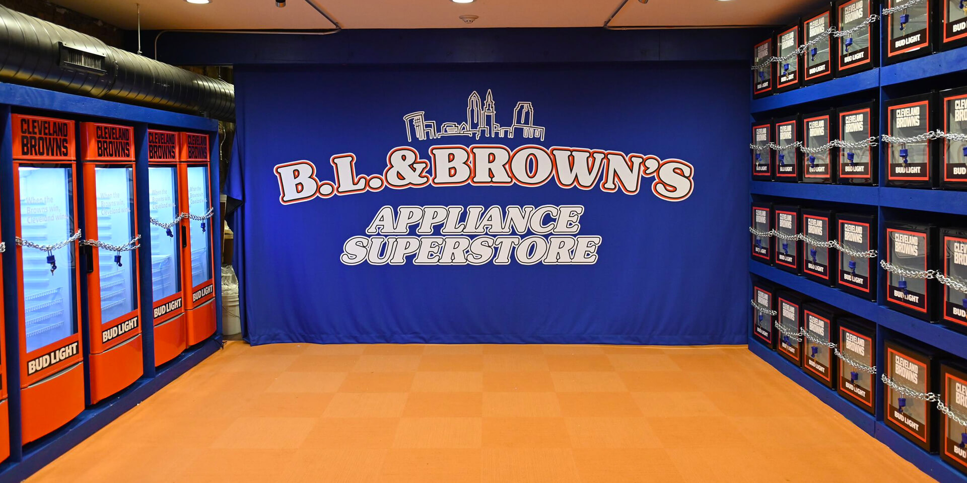 Browns 'Victory Fridge' on display at Hall of Fame